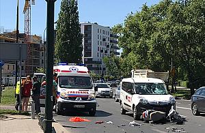 Wypadek na Conrada. "Ustalamy winnego"