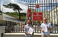 Na ratunek sośnie. "Przesuńcie przejście, na litość!"