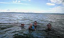 Osiem kilometrów kraulem. Sportowy wyczyn wiceburmistrza Bielan