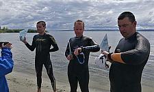 Osiem kilometrów kraulem. Sportowy wyczyn wiceburmistrza Bielan