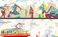 Mural o�ywi ponury tunel. G�osowanie trwa