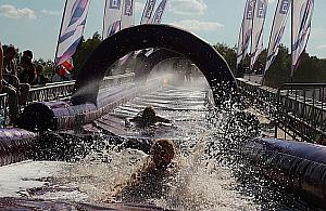 Wodna ślizgawka na pożegnanie wakacji