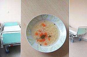 Cienka zupa na obiad w szpitalu. "Głodzenie pacjentów"
