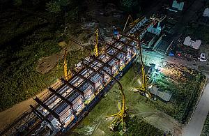 Tak powstaje nowy most dla Wawra