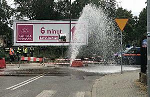 Fontanna na Mehoffera. Widowiskowa awaria