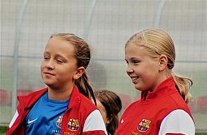 Dziewczynki próbują sił w Akademii Barcy