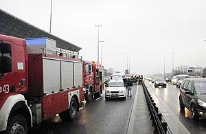 Karambol na S8. "Z Marymontu do parku Kaskada w godzinę"