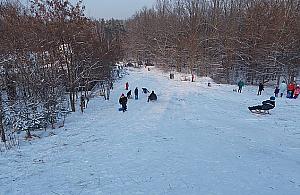 Zimowe centrum rozrywki? Górka Delmacha podbiła serca dzieci