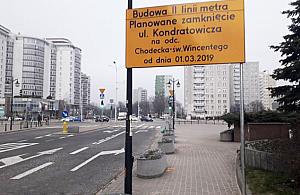 Metrem na Bródno. W piątek zamykają Kondratowicza
