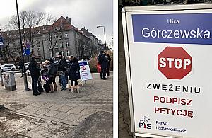 "Nie zwężajcie Górczewskiej!". Radni PiS zbierają podpisy