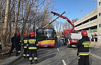 Drzewo spadło na autobus