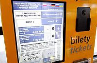 Tu kupisz "kwytok". Biletomaty po ukraińsku