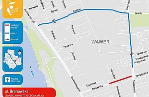 Bronowska do zamknięcia. Sprawdź objazdy