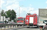 Gro�na kolizja z udzia�em motocyklisty