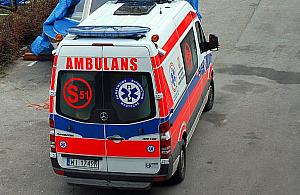 Wypadek na Bielanach. Wpadli do zbiornika na szambo