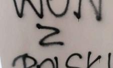 "Won z Polski". Antyukraińskie bazgroły na Woli