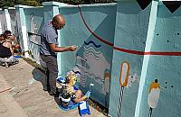 Murale przy Stawach Brustmana. Mieszkańcy zachwyceni