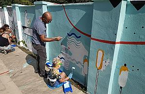 Murale przy Stawach Brustmana. Mieszkańcy zachwyceni