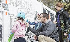 Imponujący kolorowy mural w Marysinie. "Dzieci zachwycone"