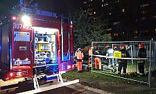 Wypadek na Jelonkach. Mężczyzna wpadł do wykopu