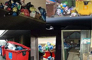 Śmieci "wychodzą" na ulice Bielan. Winny Byś czy altany?