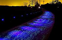 Świecąca ścieżka rowerowa na Białołęce. Pierwsza w Warszawie