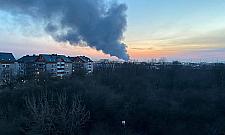 Pożar na horyzoncie. Płonie hala magazynowa