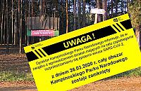 Koniec spacerów po puszczy. Zamykają Kampinos