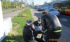 Potrącenie rowerzysty. Mężczyzna trafił do szpitala