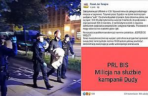 Protest spacyfikowany, kandydat na prezydenta wywieziony