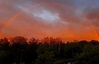 Wielka tęcza nad Warszawą