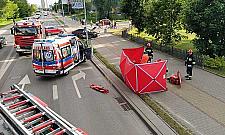 Wypadek na Głębockiej. Ucierpiał motocyklista