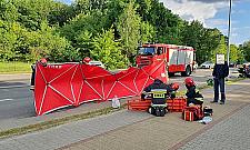 Wypadek na Głębockiej. Ucierpiał motocyklista