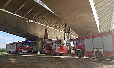 Groźny wypadek na budowie mostu