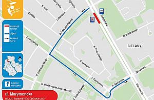 Prace na Marymonckiej. Kolejny etap utrudnień