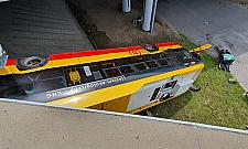 Autobus wypadł z mostu Grota