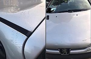Skakali po dachu samochodu? "Pani źle zaparkowała"