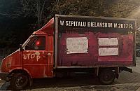 Antyaborcyjna ciężarówka potraktowana jako wrak. "Mamy spokój"