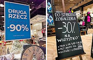 Ogromne wyprzedaże w galeriach. "Do szybkiego zobaczenia"