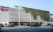 P+R Bródno - zmniejszony bazar, na dachu skatepark