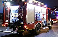 Nocny pożar w Centrum Handlowym Marywilska 44