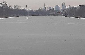 Z małym dzieckiem na sankach na środku Kanału Żerańskiego. "Przecierałam oczy ze zdumienia"