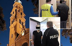 Czerwona farba na drzwiach kościoła. Policja zadziałała błyskawicznie