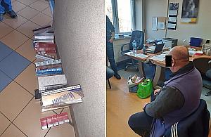 Handlowali lewymi papierosami na Wolumenie. Mieli prawie 2800 paczek