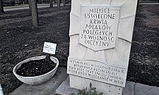 Miejsce pamięci tonie w błocie. "Nie planujemy dojścia"