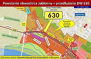 Przedłużenie obwodnicy Jabłonny możliwe za kilka lat. Czy potrzebne są dwie jezdnie?