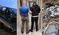 Skradziona z Białołęki toyota zdemontowana w dwie godziny