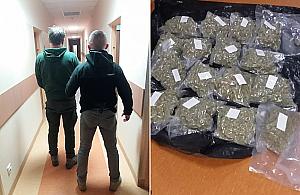 Policja zatrzymała narkotykowego dilera w gminie Wieliszew. Miał 4 kg marihuany