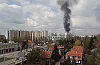 Ogromny pożar na S8. Kierowca nie żyje