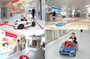 Kolorowe metro w Centrum Zdrowia Dziecka. Pomaga nie zgubić się w wielkim szpitalu